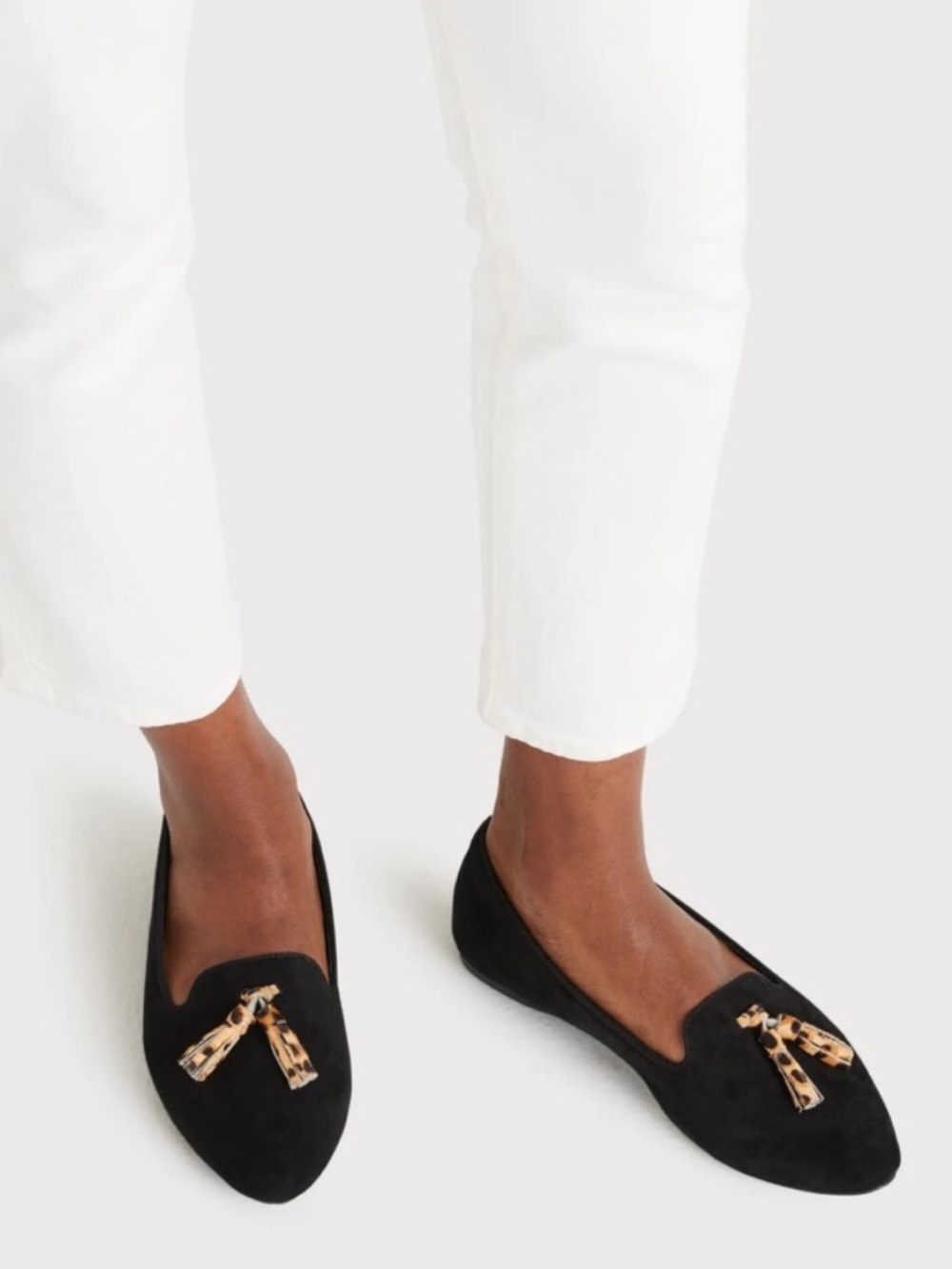 Birdies | Blackbird flats velvet leopard tassel 9.5